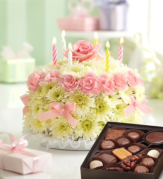 Birthday Flower Cake&reg; Pastel