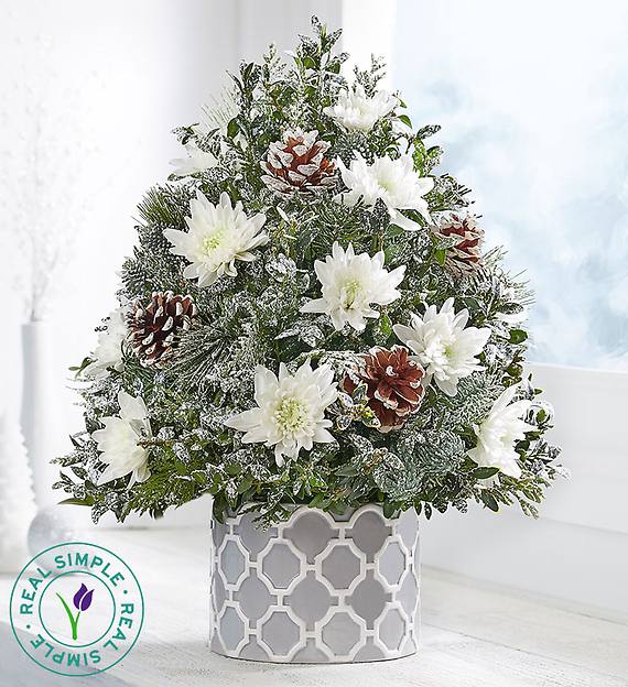 Winter\'s Snowfall&trade; Holiday Flower Tree&reg; by Real Simple